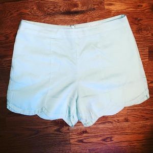 Scallop blue shorts